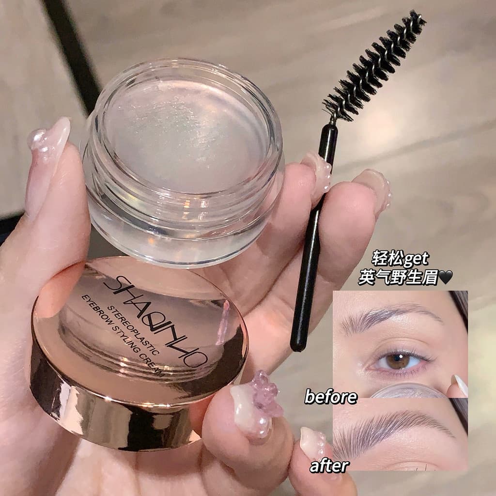 Sakino tridimensional moldar sobrancelha estilo creme renderização de cor não é fácil de borrar à prova dwaterproof água