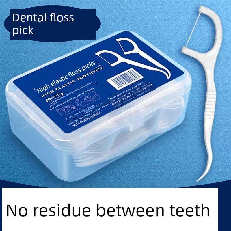 Fio Dental palito doméstico escolhendo dentes dois-em-um caixa de armazenamento fio escolhendo dentes limpeza de sujeira