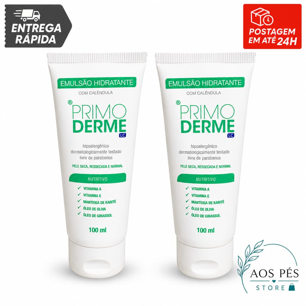Primoderme Emulsão Hidratrante 100ml - Kit com 2 unidades