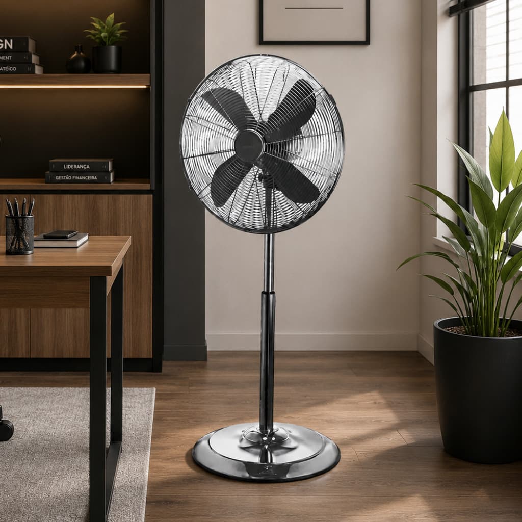 Ventilador Coluna Spirit Retrô  40 Centímetros  Chumbo