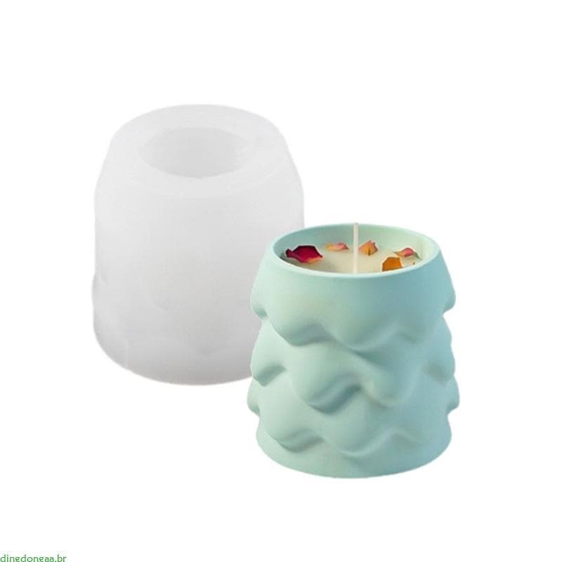 Dongdonga 3D Árvore Natal Resina Jar Moldes Copo Silicone Para Epóxi