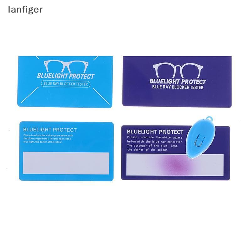 1Pcs Lanternas Anti Luz Azul E 1Pcs Cartão LED Tocha De Plástico Óculos Teste