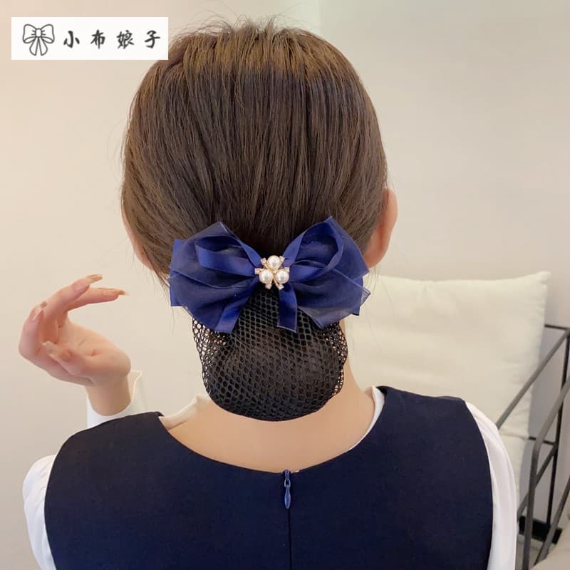 Pequeno pano senhora acessórios de cabelo fio de seda arco grampo de cabelo cabeça traseira clipe superior primavera ver