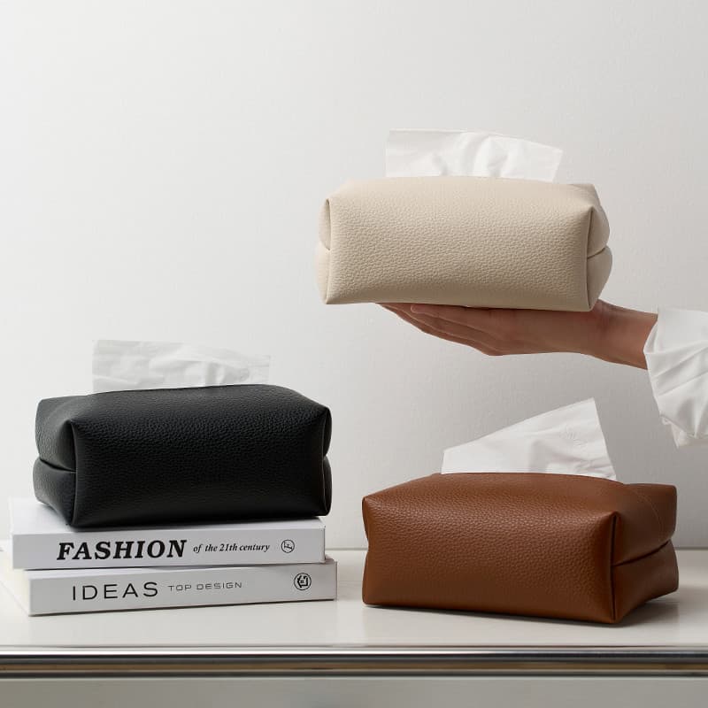 Miranomi caixa de tecido de couro sala de estar High-End luz luxo caixa de papel caixa de armazenamento de tecido quarto