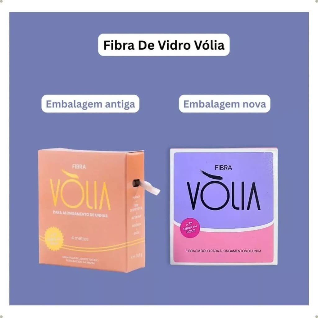 Fibra Para Alongamento de Unhas Com Bobina Econômica 4 Mêtros Vólia Manicure