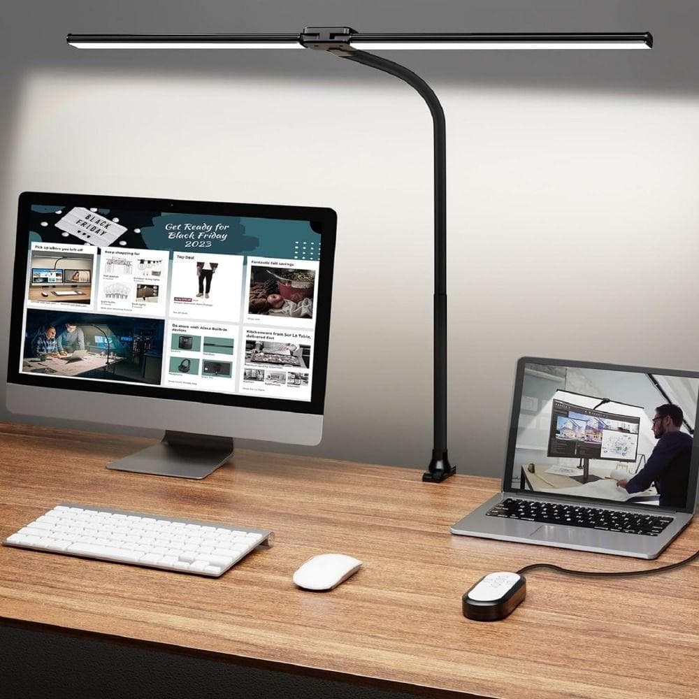 Lâmpada De Mesa Led  , Luz Extra Brilhante De 3 Modos De Cores Inteligente Ajustável Para Pescoço De Ganso Cui