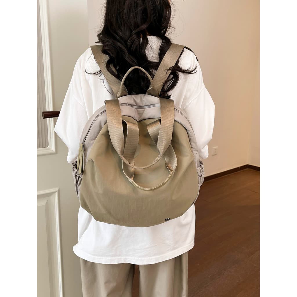 Mochila feminina nicho viagem ao ar livre saco de concha grande capacidade leve multifuncional estudante classe lazer bo