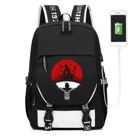 Mercadoria de animação Naruto Student Campus Mochila Mochila de grande capacidade Lona multifuncional à prova d'água