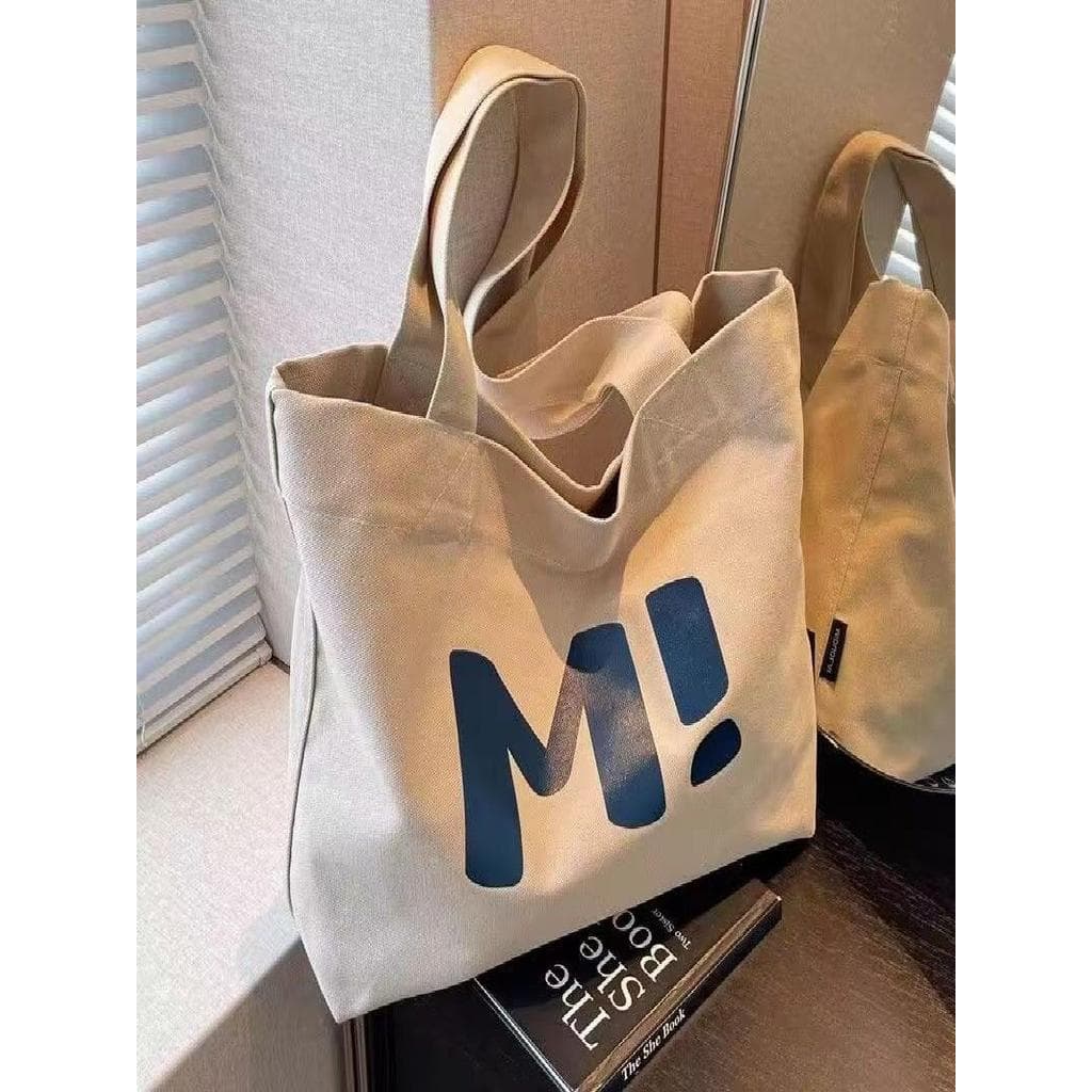 Moda saco de lona grande capacidade forte supermercado saco de compras simples All-Match 2026 novo estilo de um ombro sa