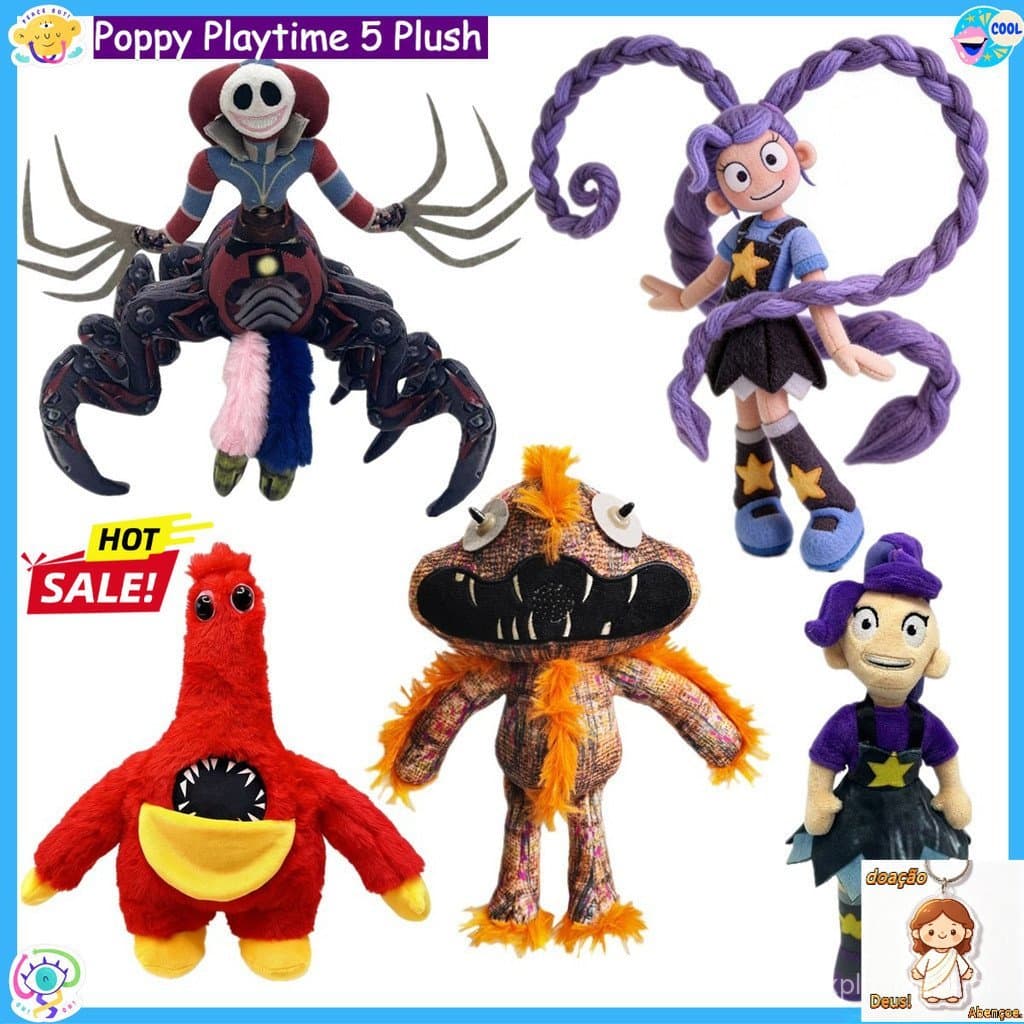 Novo 30 cm Papoula Playtime 5 Pelúcia Jogo De Terror Boneca Plushie Macio Brinquedos De Travesseiro Para Crianças Aniver