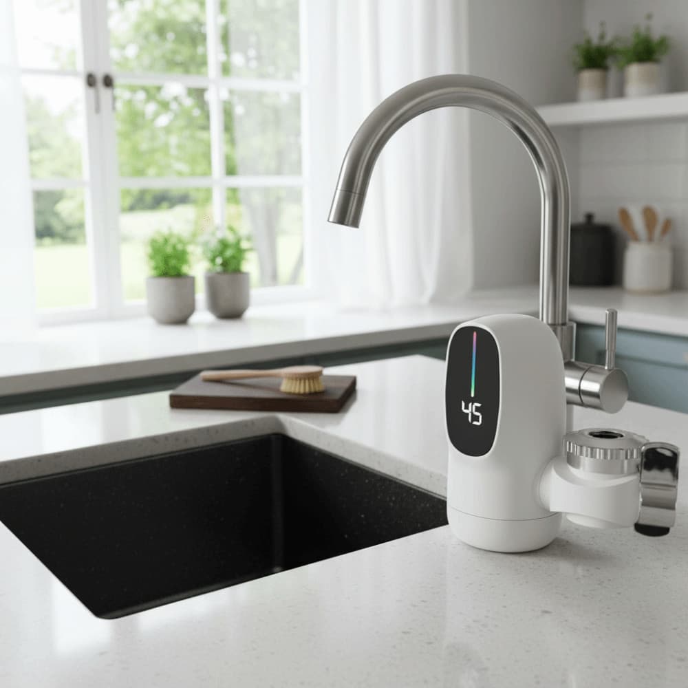 Aquecedores Sem Tanque FALLFORBEAUTYEJ , Aquecedor Instantâneo De Água Com Display De Temperatura De Aquecimento Rápido