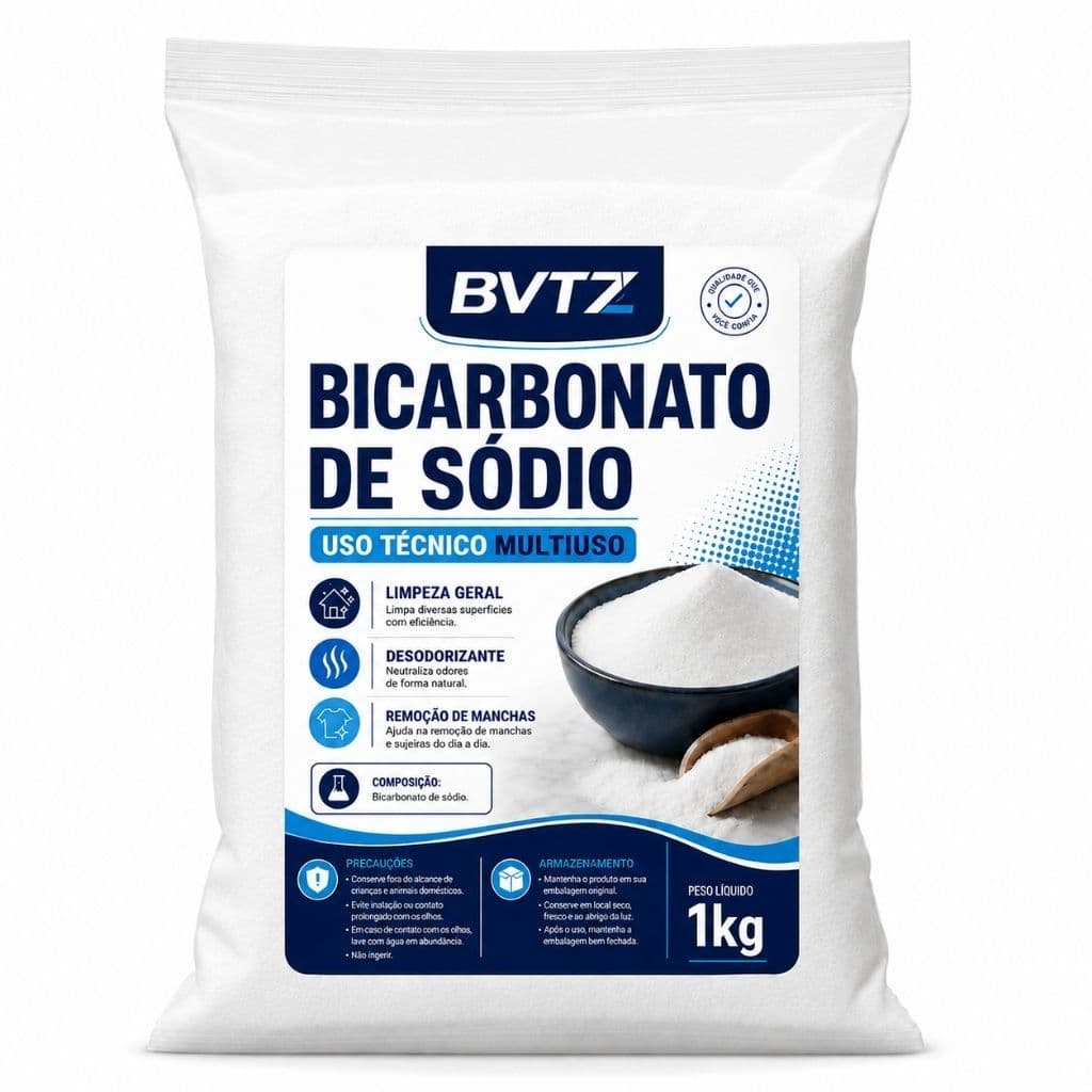 Bicarbonato De Sodio Uso Domestico Limpeza Multiuso Remove Odor Manchas Limpador
