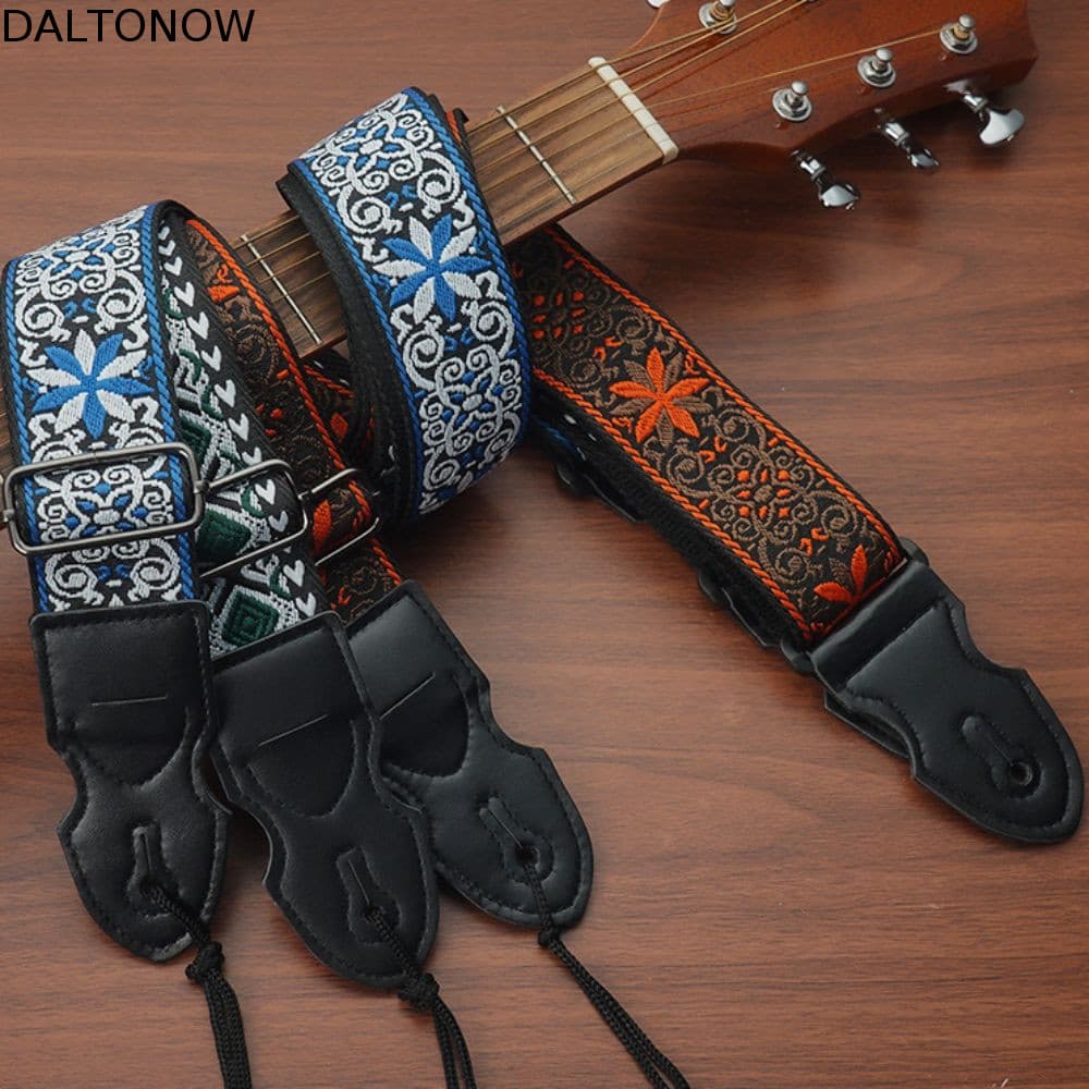 Cintos De Guitarra Elétrica DALTONOW , Alça De Poliéster Vintage , Cinto De Ombro Ajustável De Algodão Puro