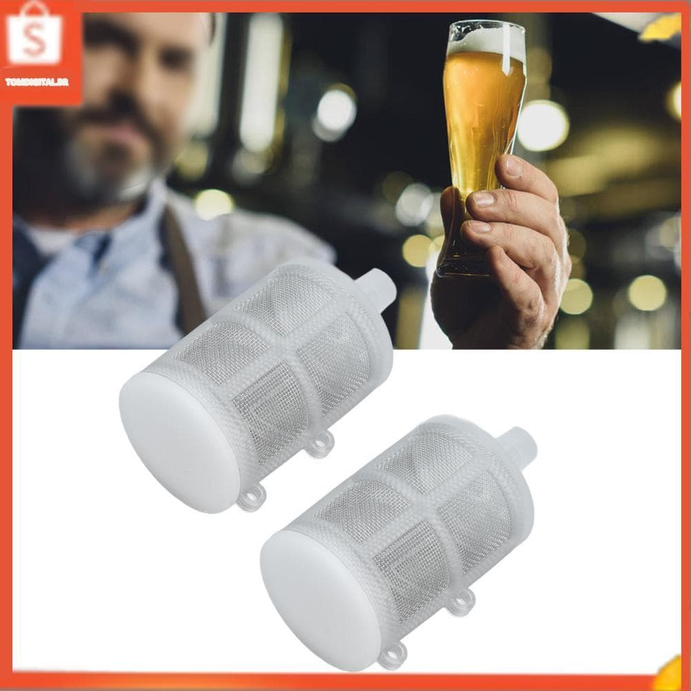 Eacam filtro de tubo de imersão flutuante, tela de malha, corpo plástico, metal, aço inoxidável, fácil de limpar para