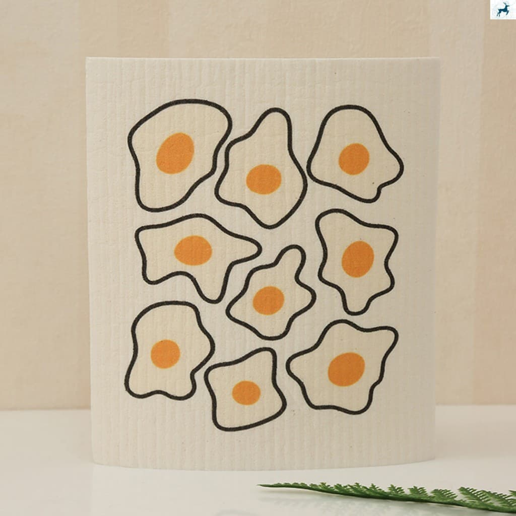 Pano De Limpeza De Algodão De Desenho Animado-Altamente Absorvente Para Cozinha E Escritório Doméstico