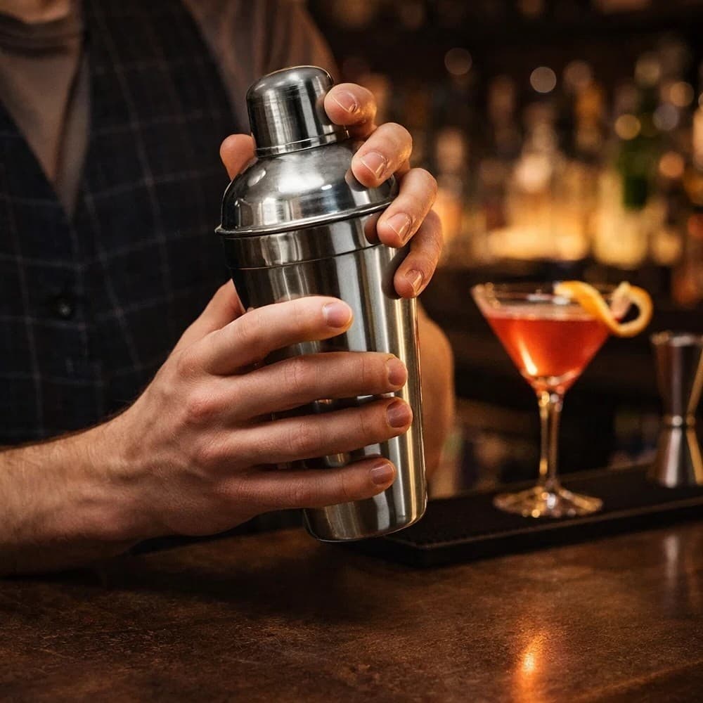 Coqueteleira Inox 500ml Bartender Profissional Misturador Bar Cocktail Drinks Shaker Bebida Festa