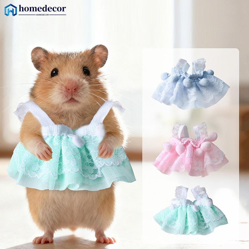 Decoração de Casa, Roupas para Pequenos Animais de Estimação, Quatro Estações, Vestido de Lã Tricotado para Hamster Dour