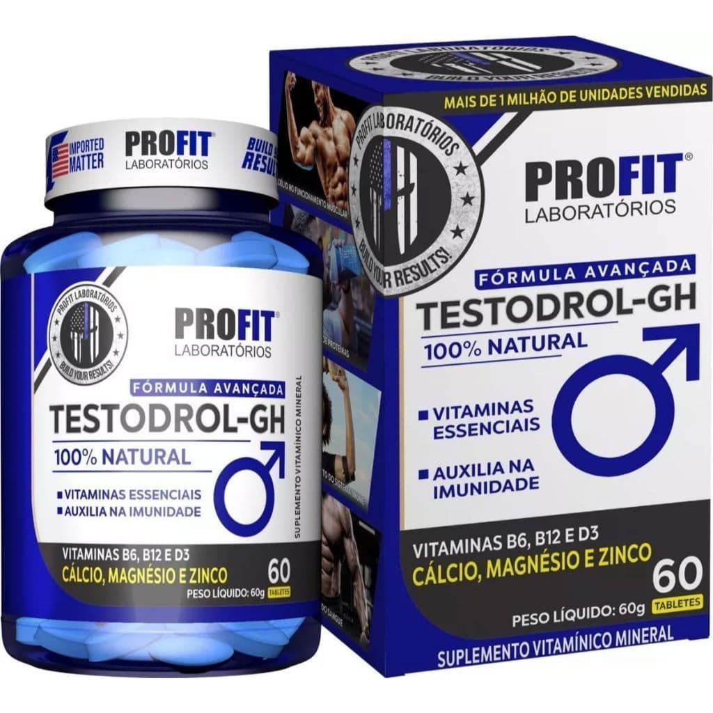 Testodrol 100% natural 60 caps - Profit Suplementos