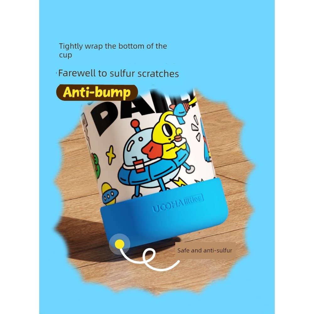 UOOHA copo térmico capa protetora de Silicone adequada para Yoyo beber beber beber duplo acompanhando copo duplo acessór
