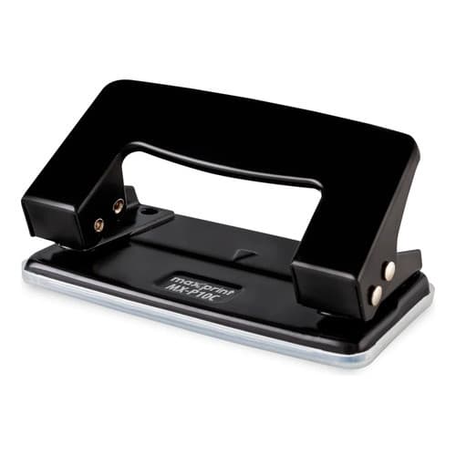 Perfurador De Papel 2 Furos Para 10 Folhas Metal Furador 6m Preto Círculo