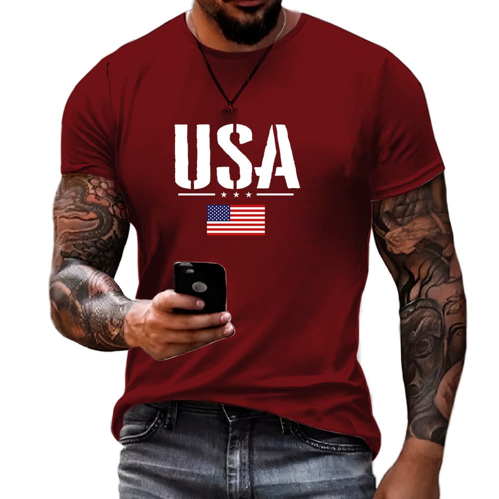 Camisa Masculina U.S.A AMÉRICA Algodão 30.1