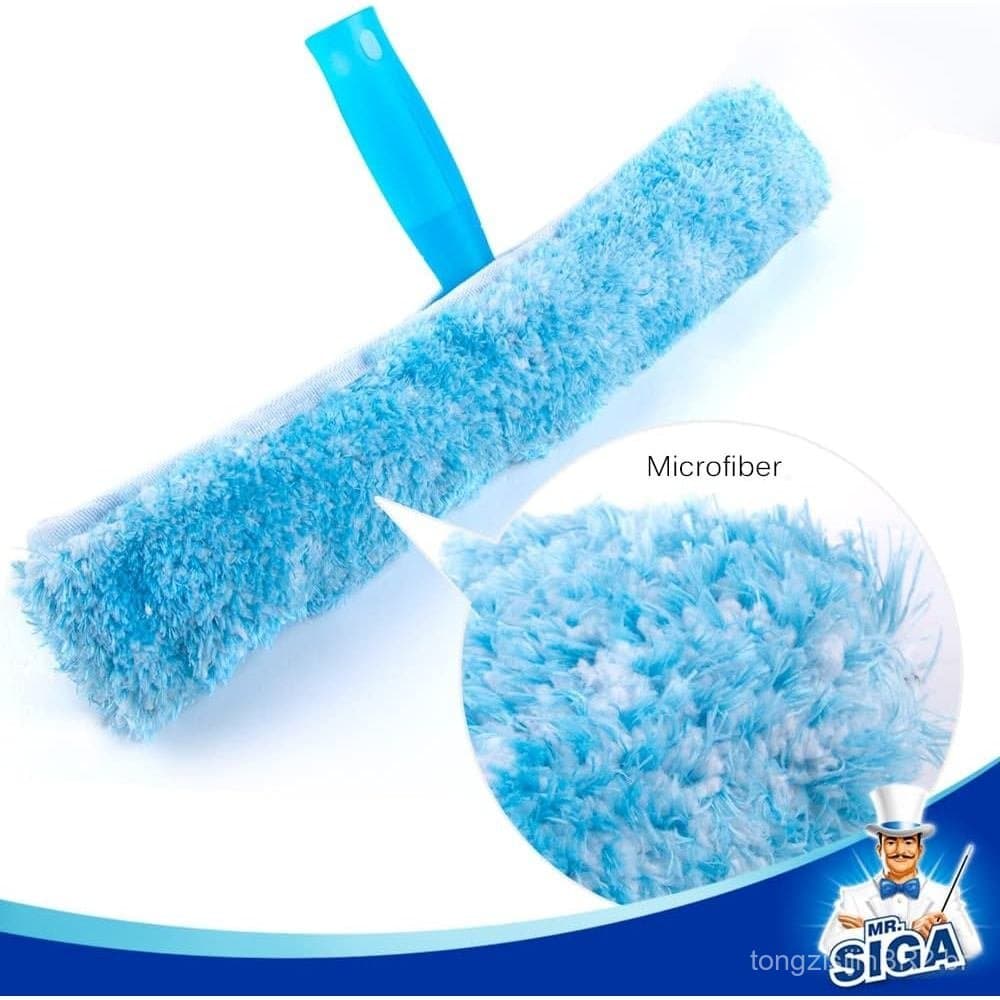 Conjunto de Limpeza de Janelas MR.SIGA - Raspador e Esponja de Microfibra para Janelas, 14"