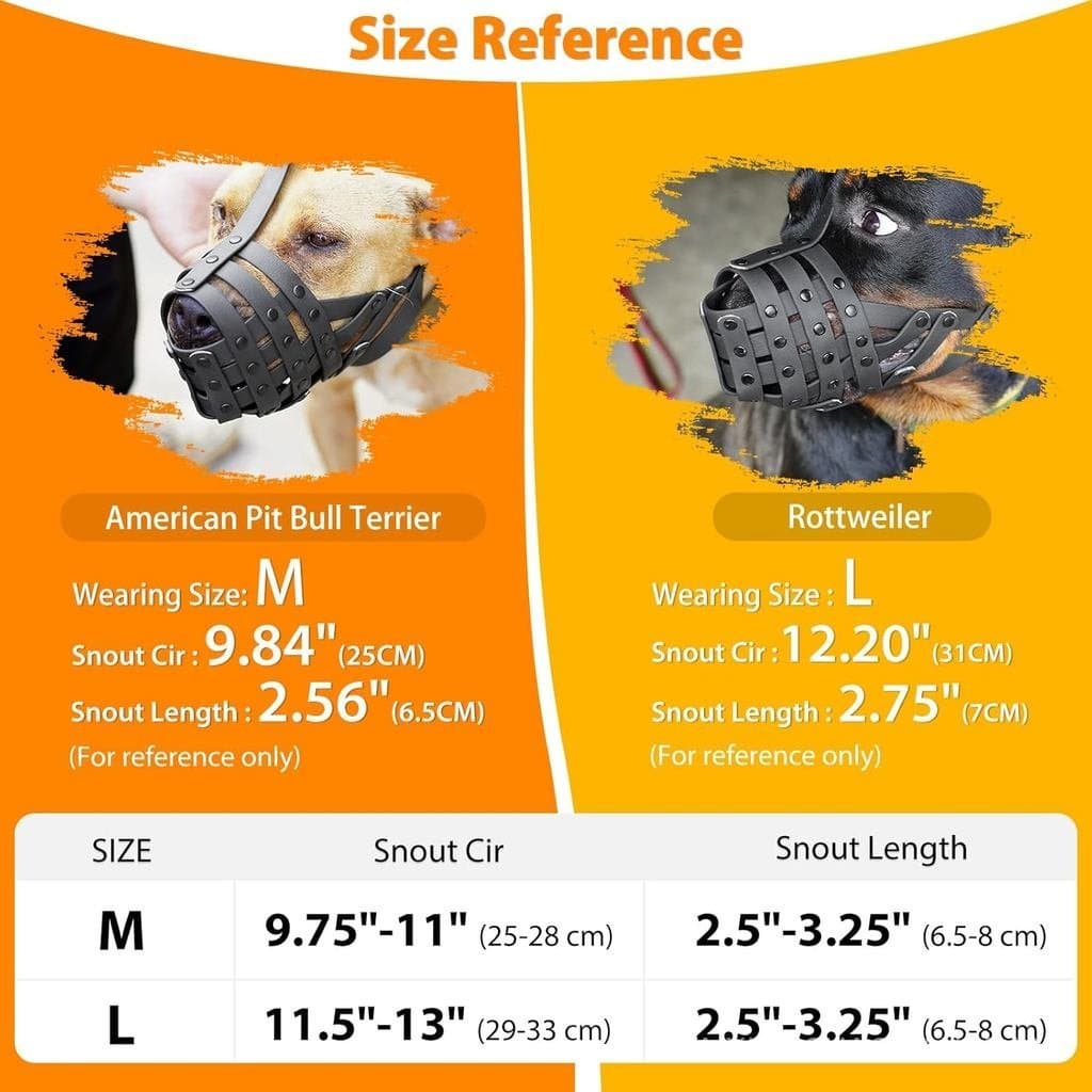 Focinheira Mayerzon Pitbull para cães de porte médio e grande para evitar mordidas e forrageamento, focinheira tipo cest