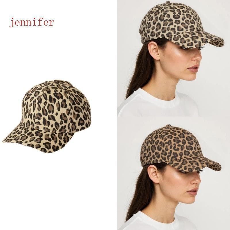 jennifer Respirável Leopardos Chapéu Beisebol Ajuste Ajustável Acessório Verão