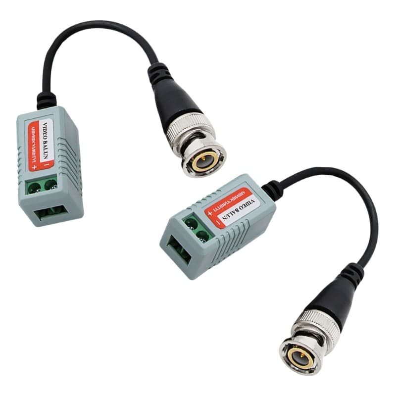 Nevʚ ɞ Transceptor Balun Vídeo CCTV Fio BNC E Terminais Par Torcido Para Instalação Câmera Loja Pa