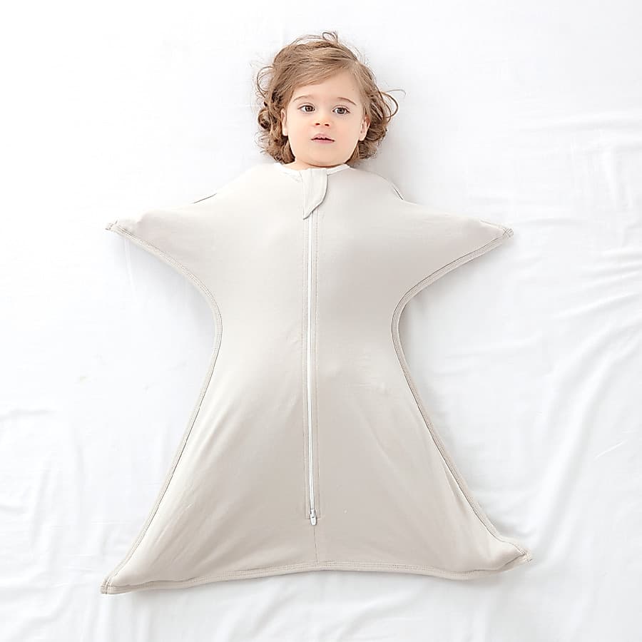 Saco De Dormir anti-Susto De Algodão Puro Para Bebê Recém-Nascido , Cobertor De Maternidade De Uma Peça , Respirável Out