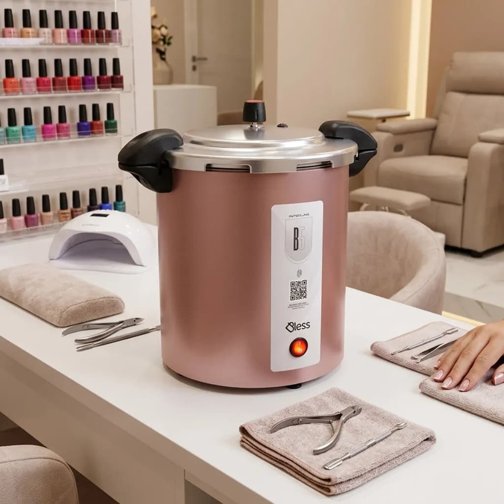 Autoclave Profissional Esterilizadora Analógica 5 Litros B5 Bless + Mola Separadora e Copo Medidor