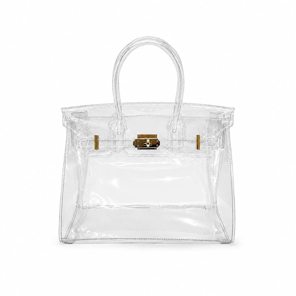 Bolsa transparente de gel popular, bolsa de praia de verão, bolsa de mão em PVC