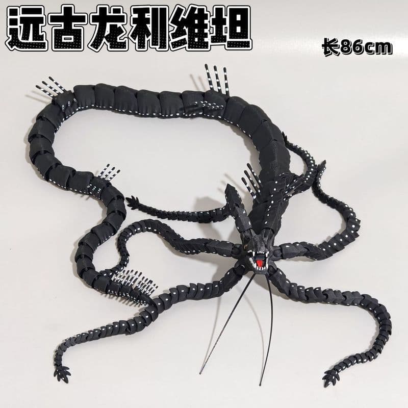 Impressão 3D móvel antigo dragão Leviathan modelo mar profundo Mini navegação Cthulhu tentáculo dragão ornamentos Deskto