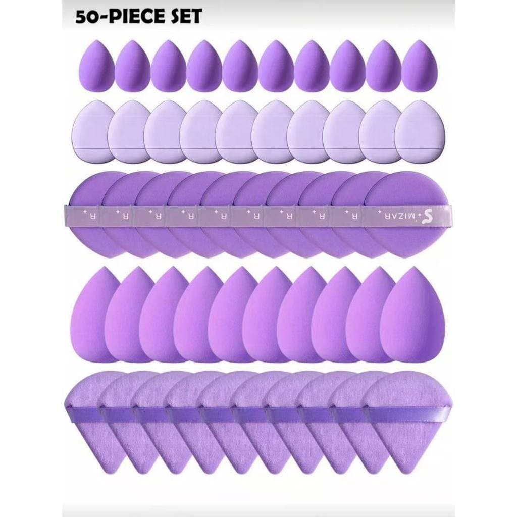 Kit 50 Esponjas para Maquiagem 5 Modelos Multifuncional 025-043