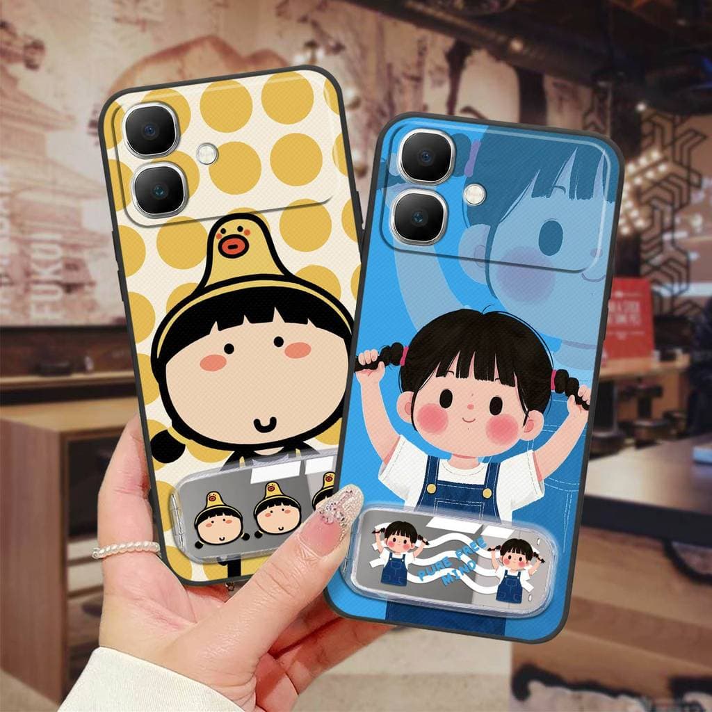 Capa De Telefone Espelhada TPU Para infinix Smart20/X6840 Design De Moda À Prova De Choque Durável Desenho Animado Anti-