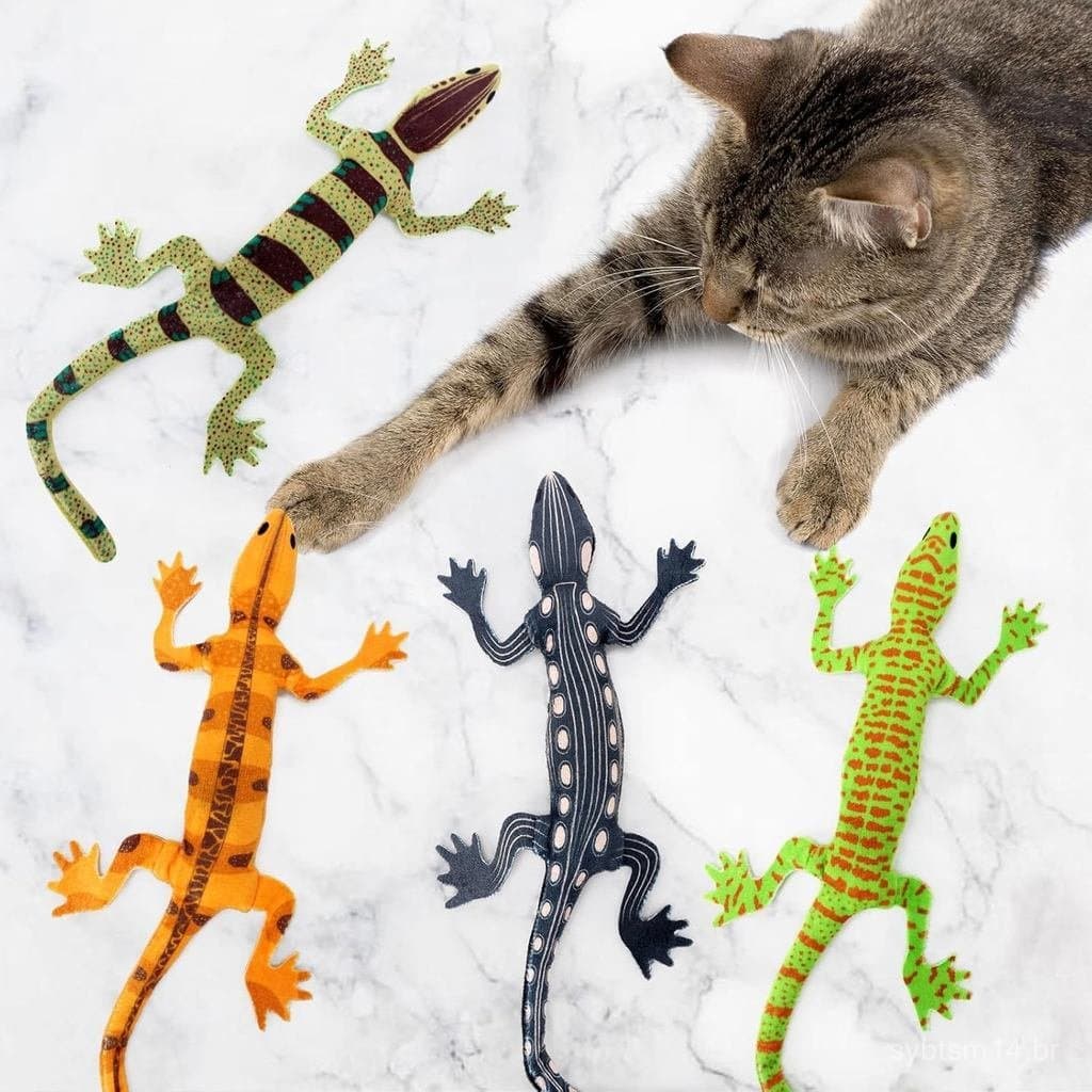 CiyvoLyeen Brinquedos de Catnip para Lagartos, Brinquedos Resistentes a Mordidas para Gatos de Interior, Alívio do Tédio