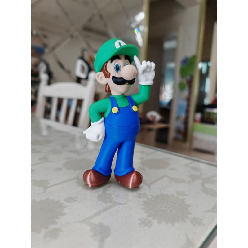 Luigi Colecionável 15cm -  mpressão 3D Premium | Decoração Geek e Gamer