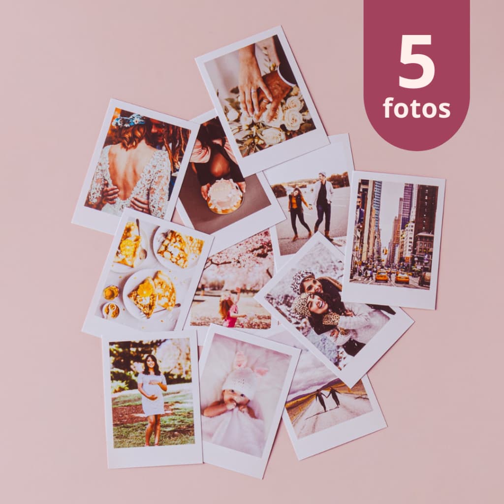 5 Fotos Mini - Pacote Com 5 Fotos