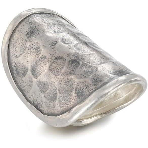 Anéis Abertos de Ouro 14K, Anéis Ajustáveis Modernos, Anel de Zircônia Cúbica, Anel Punk Retrô de Prata Esterlina, Anel