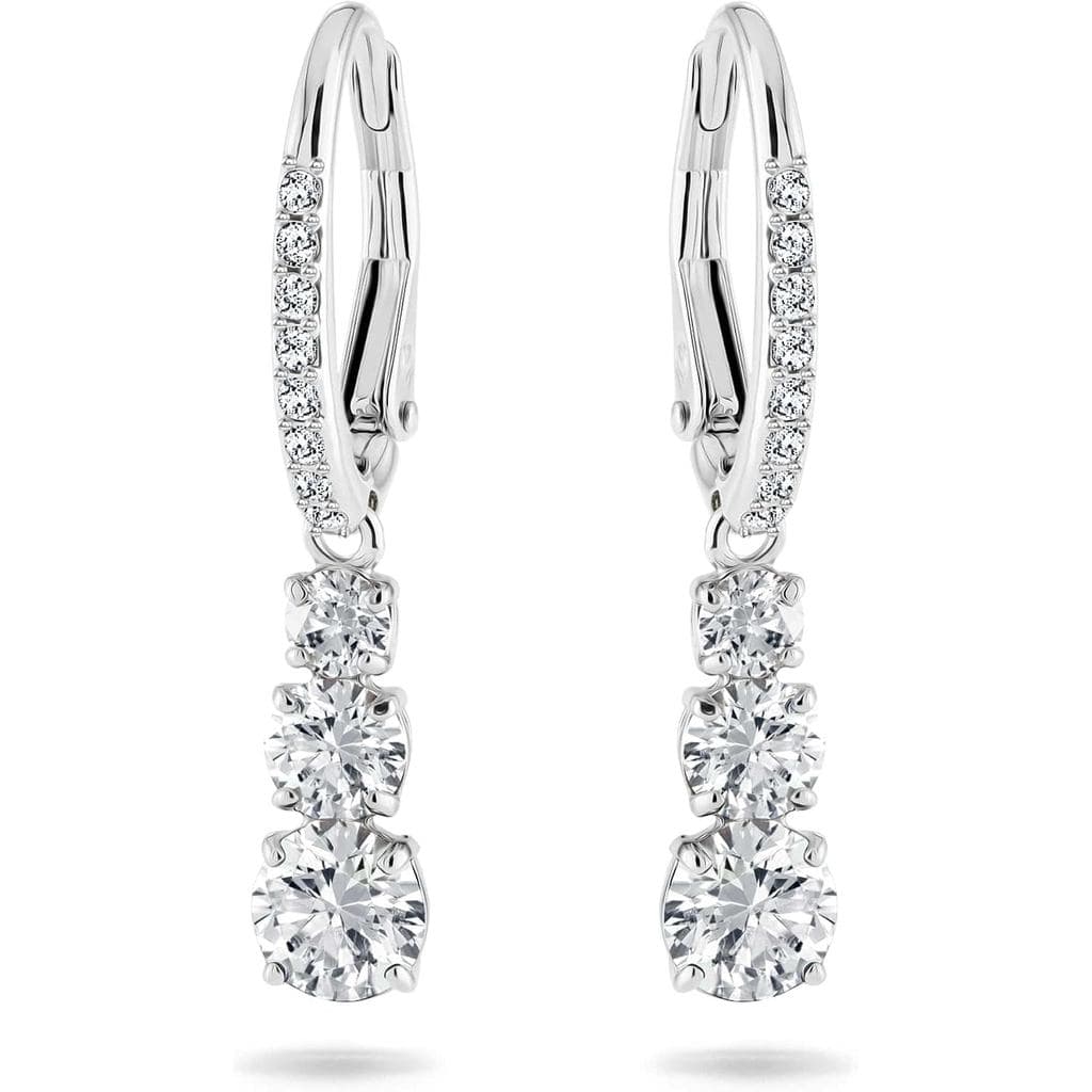 Swarovski Swarovski Atract Trilogy Colar de cristal e brincos série de joias, cristal, cristal