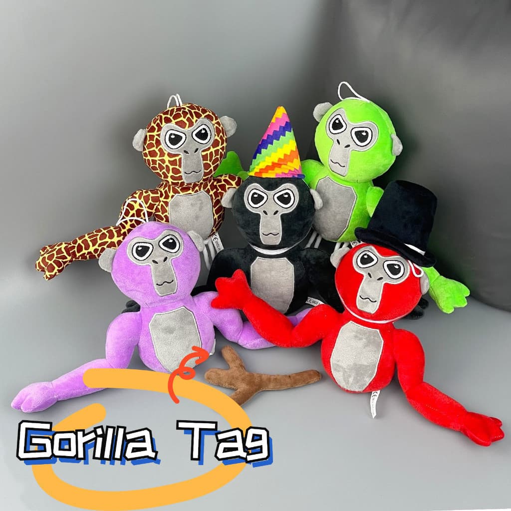 Etiqueta de gorila macaco brinquedo de pelúcia para crianças 5GIW Presentes populares