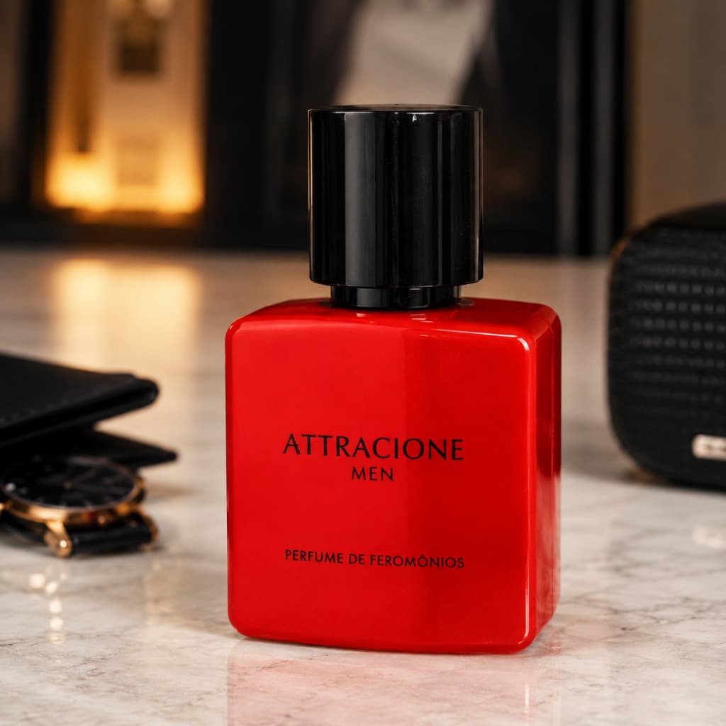 Perfume Attracciony Men 25ml Kit 1 2 ou 3 Unidades Alta Fixação Fragrância Masculina Com Feromônios