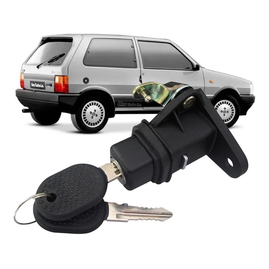 Botao Cilindro Do Porta-malas Com Chave  Uno 1985 1986 1987 1988 1989 1990 Até 1995