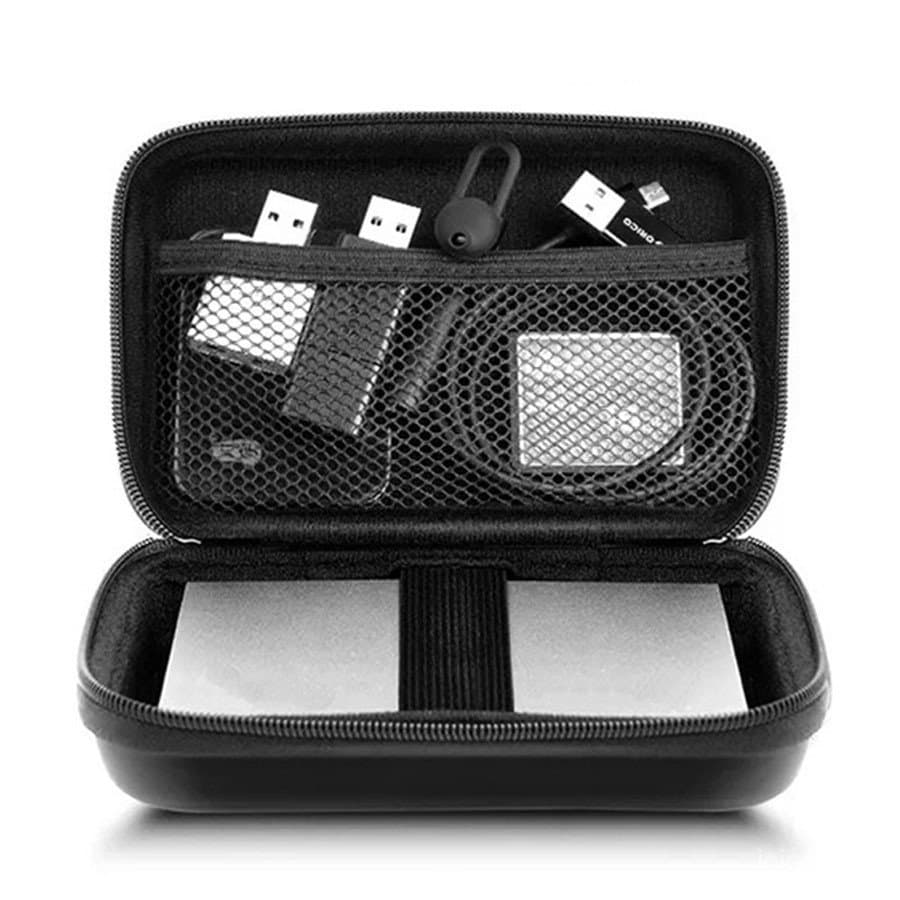 Bolsa de Armazenamento Multifuncional para Fones de Ouvido, Organizador de Cabos de Dados Digitais, Essencial para Viage