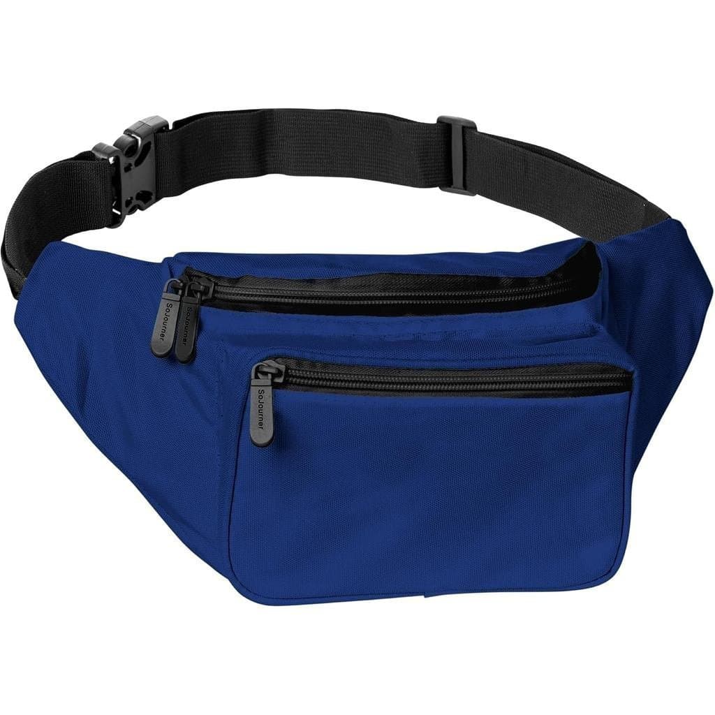 Bolsa de Cintura Azul Escuro - Bolsa Transversal para Homens ou Mulheres - Mochila Grande Impermeável e Mãos Livres para