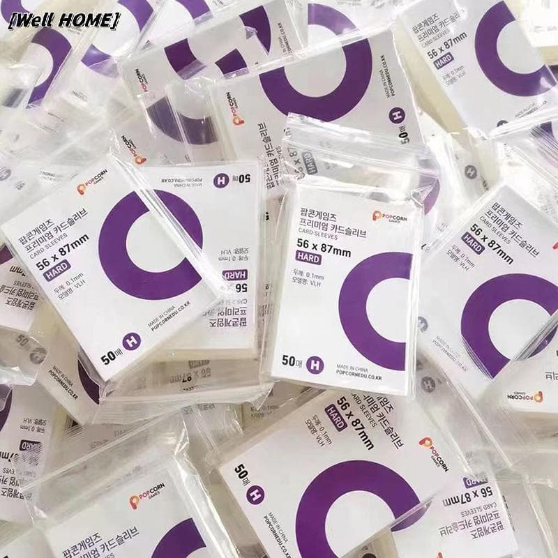 [Bem HOME] 50 Peças Mangas De Cartão Coreanas Transparentes Sem Ácido CPP Rígido 3 Polegadas Fotográfico Protetor Hologr
