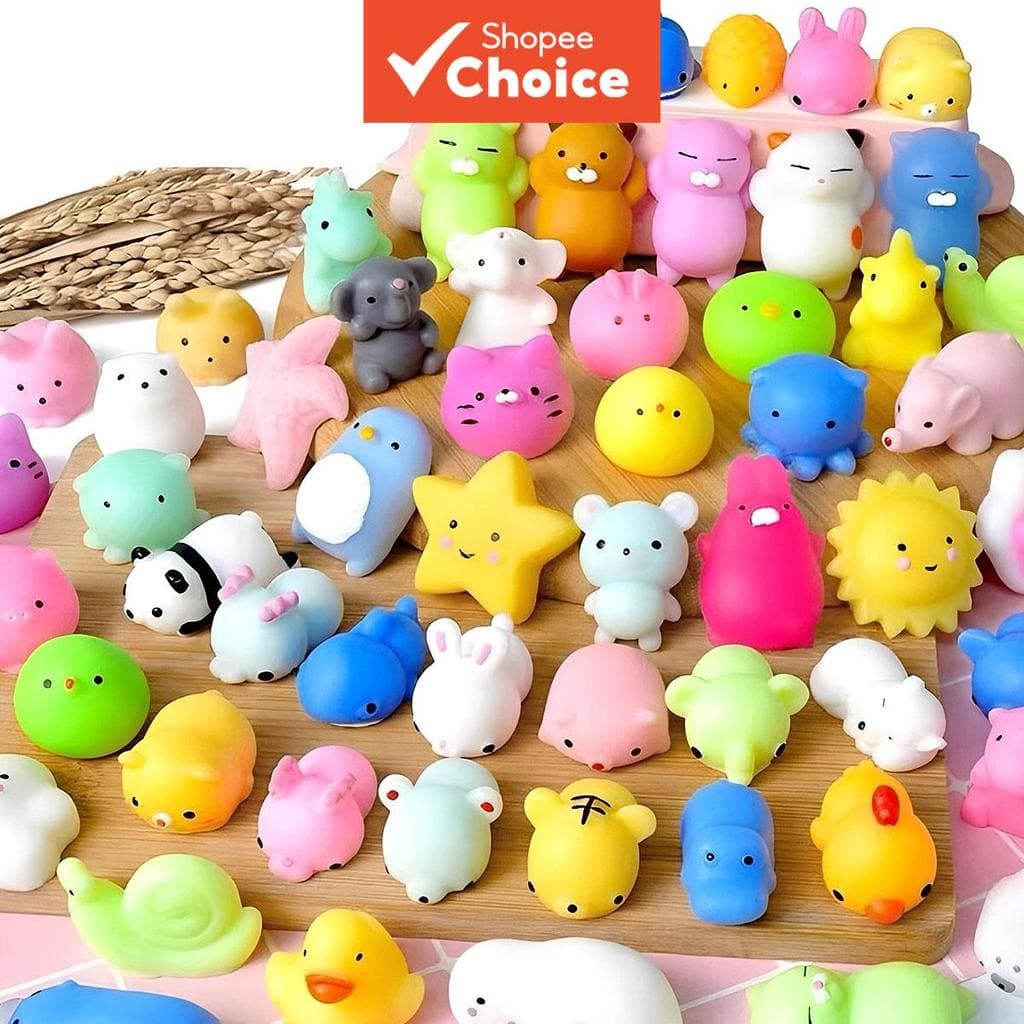 Conjunto De Brinquedos Mochi Macios E Fofos-Kit Moles Para Alívio Do Estresse De 10/20/30 Peças | Outono