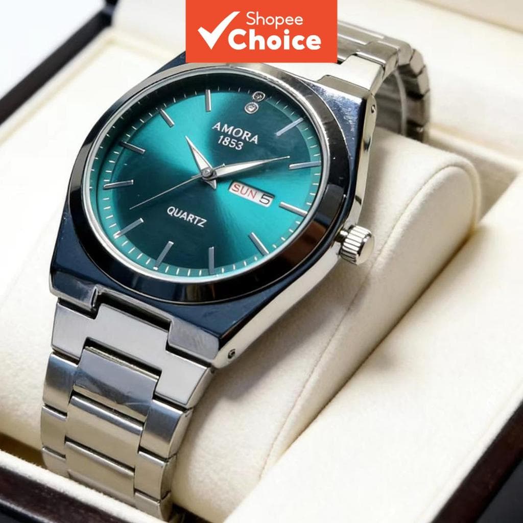 Pulseira De Aço Inoxidável De Luxo Masculina À Prova D'água Relógio De Quartzo Automático Duplo Calendário Luminoso Negó