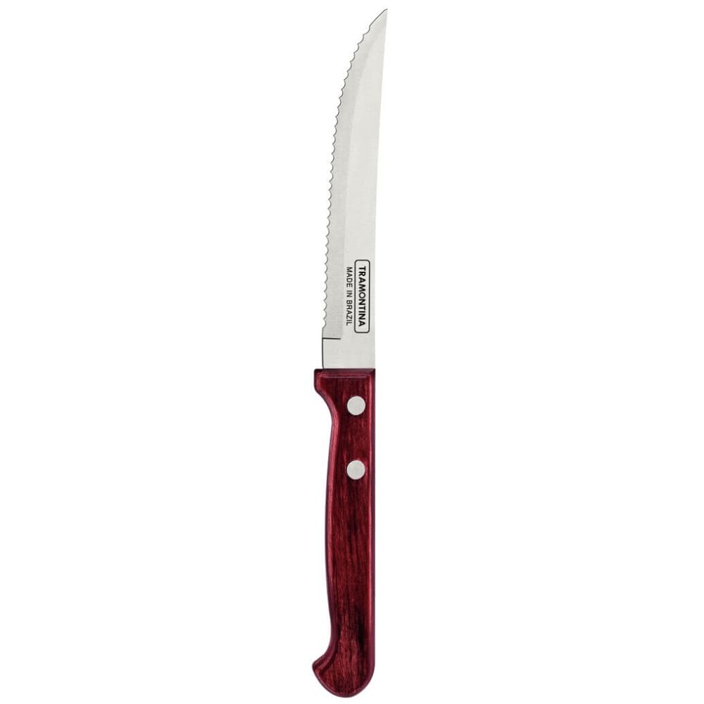 Faca p/ Churrasco em Inox 5' Polywood - Tramontina UNICA