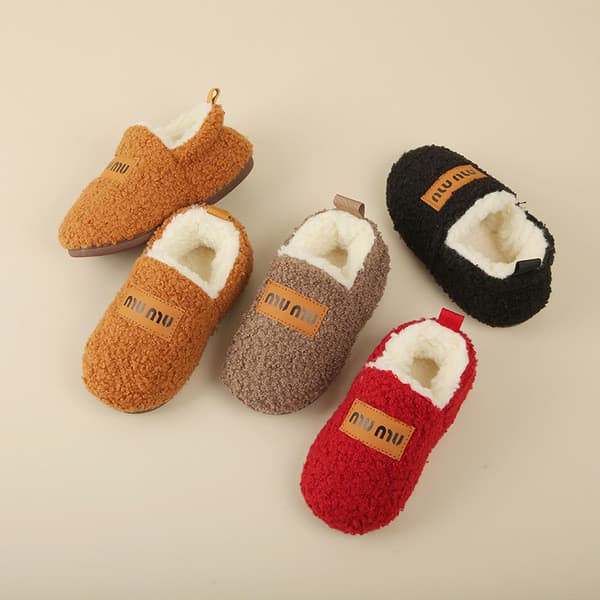 | slippers | ❥W inverno engrossado bebê criança sapatos de sola macia antiderrapante crianças sapatos de algodão casa sa